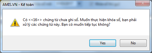 Hướng dẫn cách khóa sổ trên phần mềm MISA