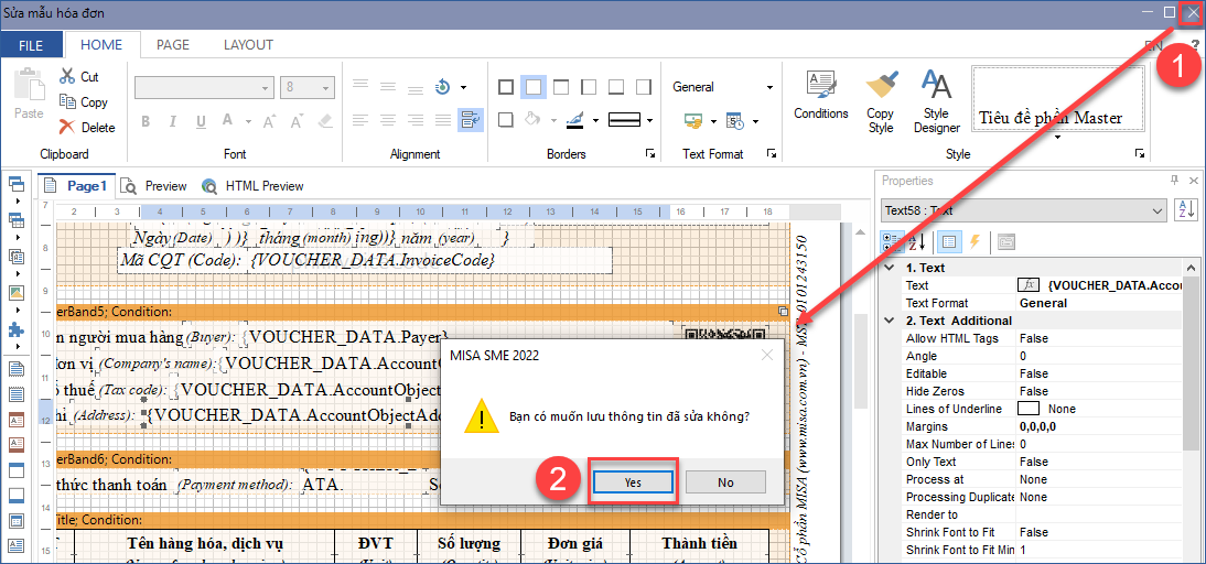 Tôi muốn thiết lập mã QR Code cho mẫu hóa đơn thì làm thế nào? – SME2023